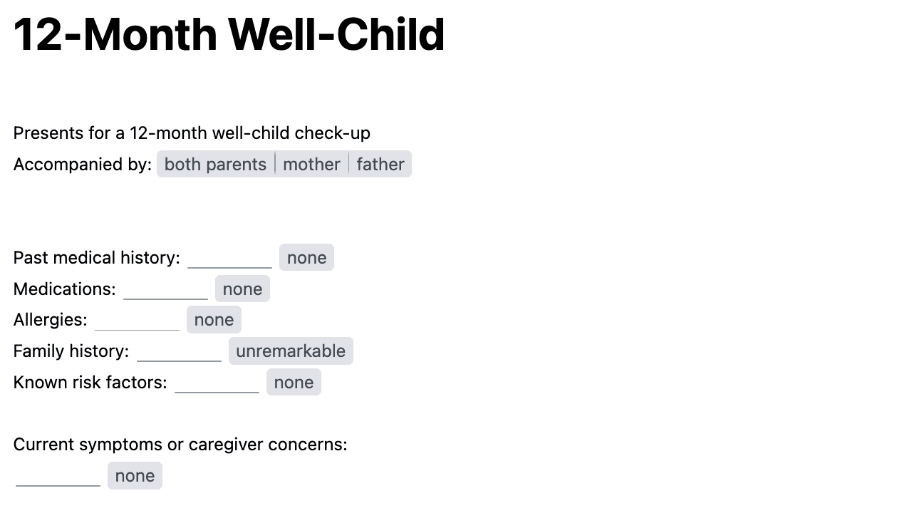 12-Month Well-Child