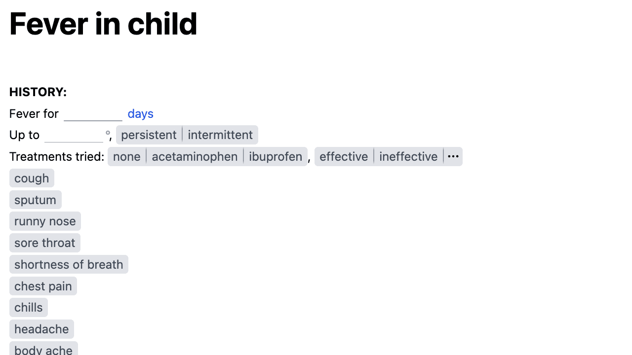 Fever in child