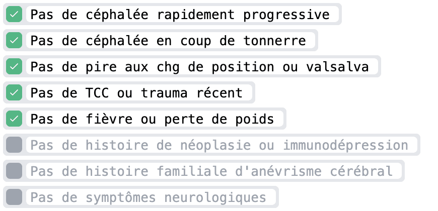 Dilato agissant en tant que liste de points à vérifier
