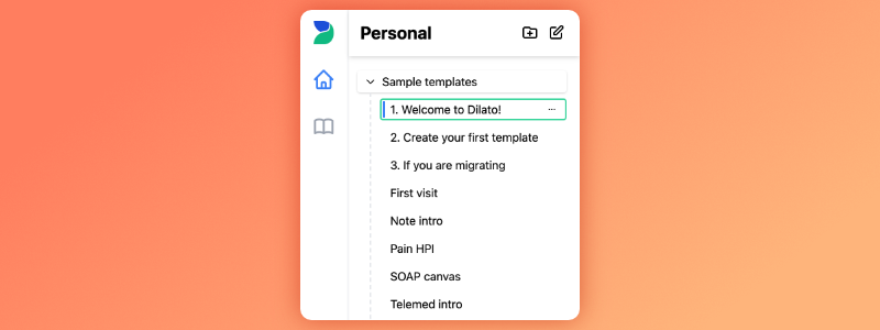 📂 New and improved folders and templates list