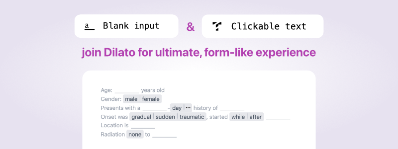 ✍️ Blank input and Clickable text